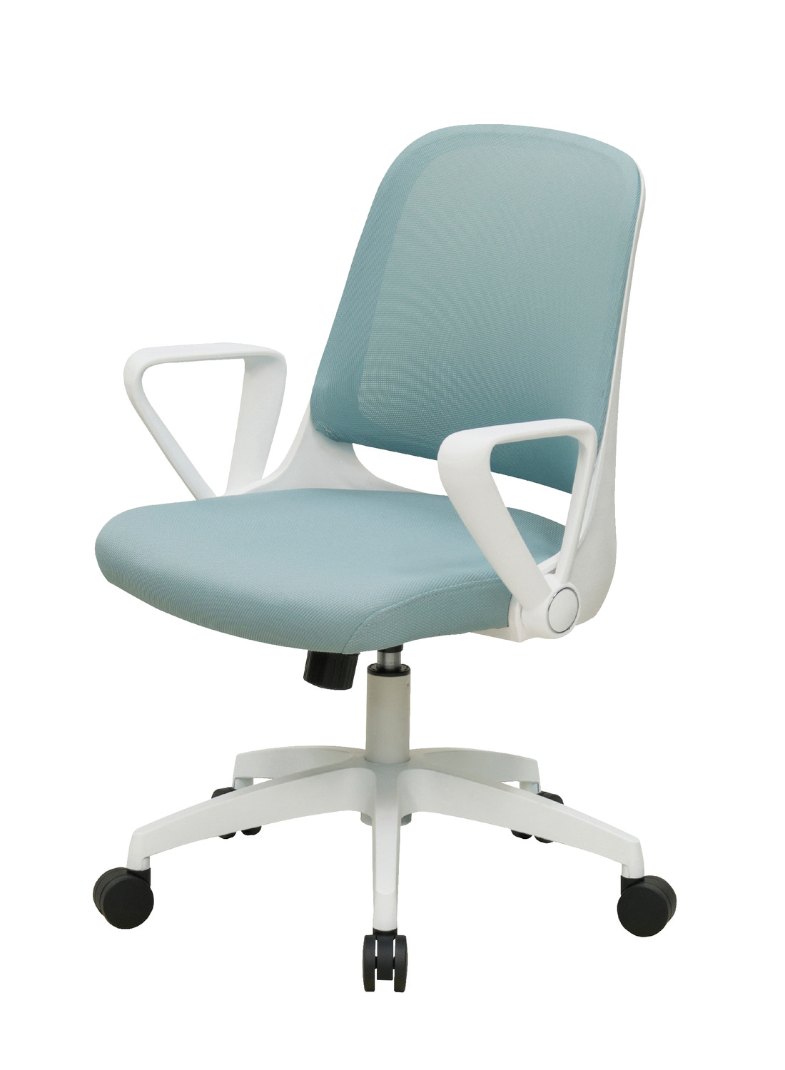 【新品】 ニシキ オフィスチェア 肘付き ブラック/ミントグレー/オレンジ ホワイト SQ1