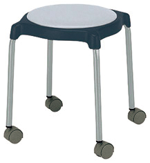 【新品】 ニシキ オフィスチェア キャスター付き ブルー/ピンク/グレー/グリーン スチール CUPPO-CC