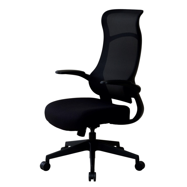 【新品】 ニシキ オフィスチェア 肘付き ブラック LM2