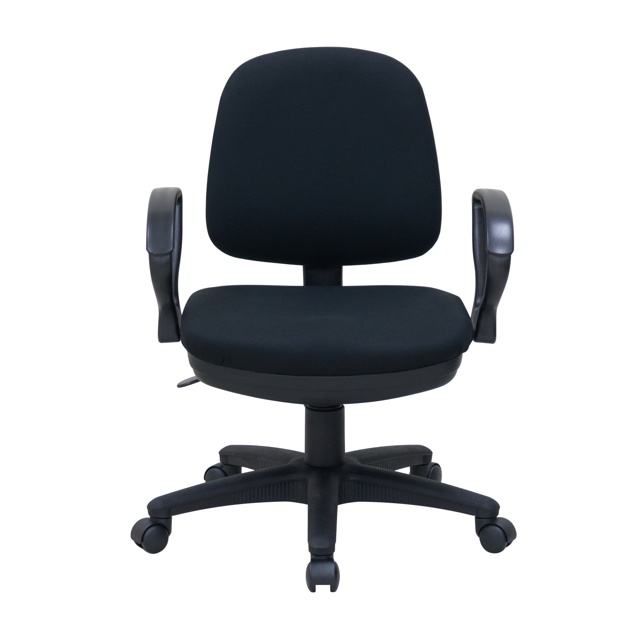 【新品】 ニシキ オフィスチェア 肘付き ブルー/ブラック ブラック TN-2146A