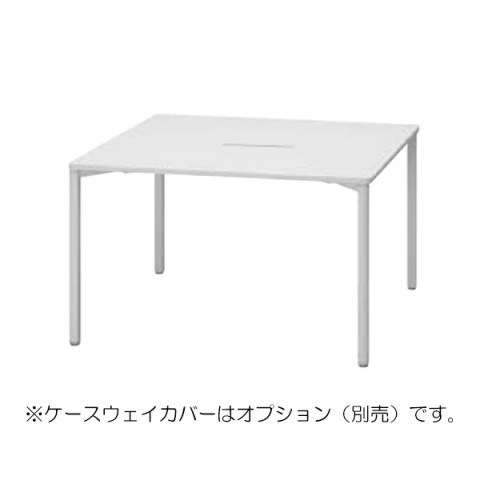 内田洋行 ミーティングテーブル プレナ W1200 D1200 ピュアホワイト 脚カラーオフホワイト 5-107-2020